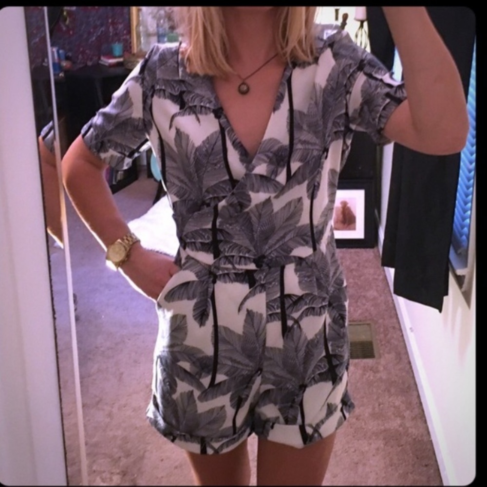 Palm tree romper